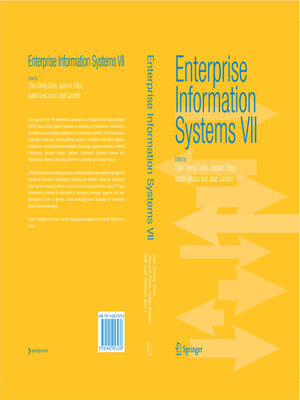 cover image of Enterprise Information Systems VII